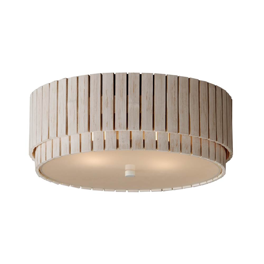 Maxim Lighting 14459WWTEC Ecru Satori 2-light Flush Mount Image 1
