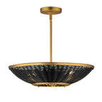 Maxim Lighting 14462BRNAB Natural Aged Brass Rattan 20'' 3-light Pendant Image 1