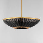 Maxim Lighting 14462BRNAB Natural Aged Brass Rattan 20'' 3-light Pendant Image 4