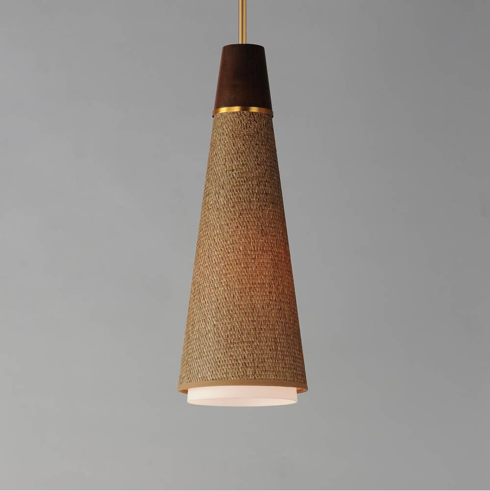 Maxim Lighting 14481GCNAB Natural Aged Brass Sumatra 1-light Pendant Image 4