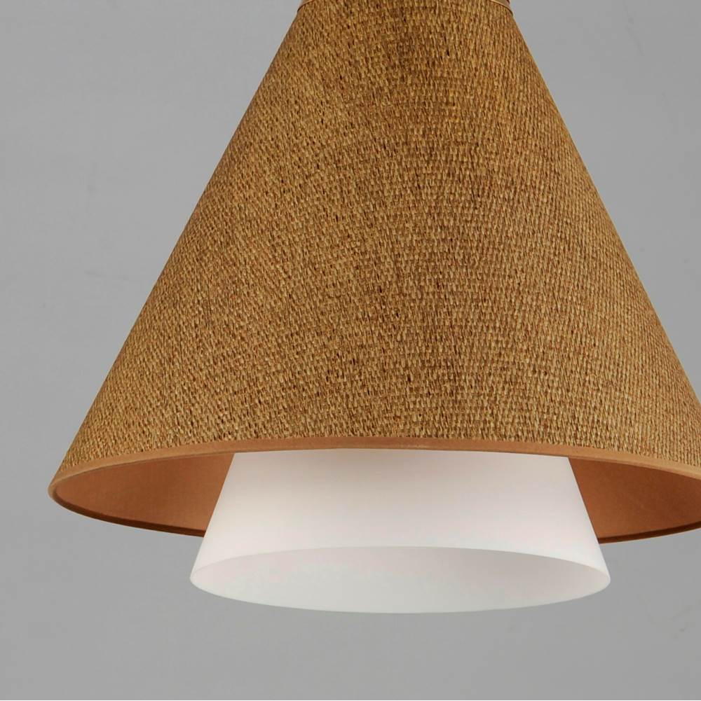Maxim Lighting 14483GCNAB Natural Aged Brass Sumatra 20'' Pendant Image 3