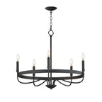 Maxim Lighting 14495BK Black Frankie 5-light Chandelier Image 1