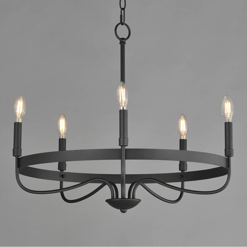 Maxim Lighting 14495BK Black Frankie 5-light Chandelier Image 3