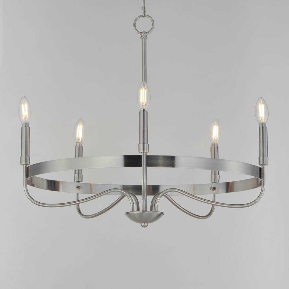 Maxim Lighting 14495SN Satin Nickel Frankie 5-light Chandelier Image 3
