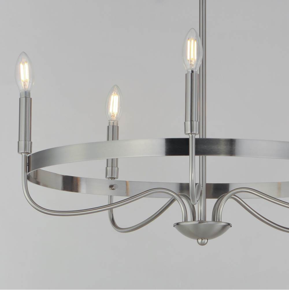 Maxim Lighting 14495SN Satin Nickel Frankie 5-light Chandelier Image 2