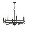 Maxim Lighting 14498BK Black Frankie 8-light Chandelier Image 1