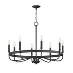 Maxim Lighting 14498BK Black Frankie 8-light Chandelier Image 1