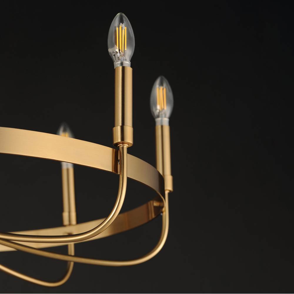 Maxim Lighting 14498HR Heritage Frankie 8-light Chandelier Image 2