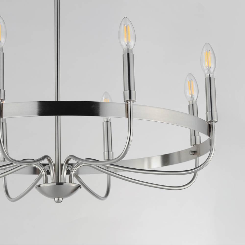 Maxim Lighting 14498SN Satin Nickel Frankie 8-light Chandelier Image 2