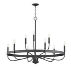 Maxim Lighting 14499BK Black Frankie 9-light Chandelier Image 1
