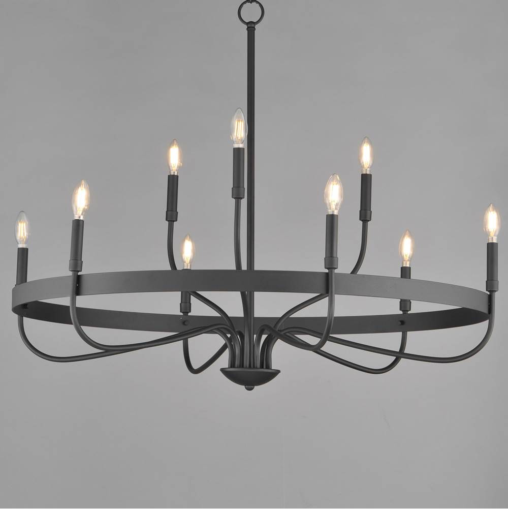 Maxim Lighting 14499BK Black Frankie 9-light Chandelier Image 3