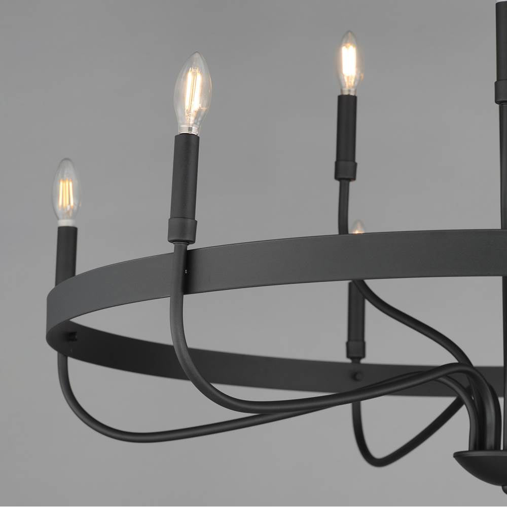 Maxim Lighting 14499BK Black Frankie 9-light Chandelier Image 2