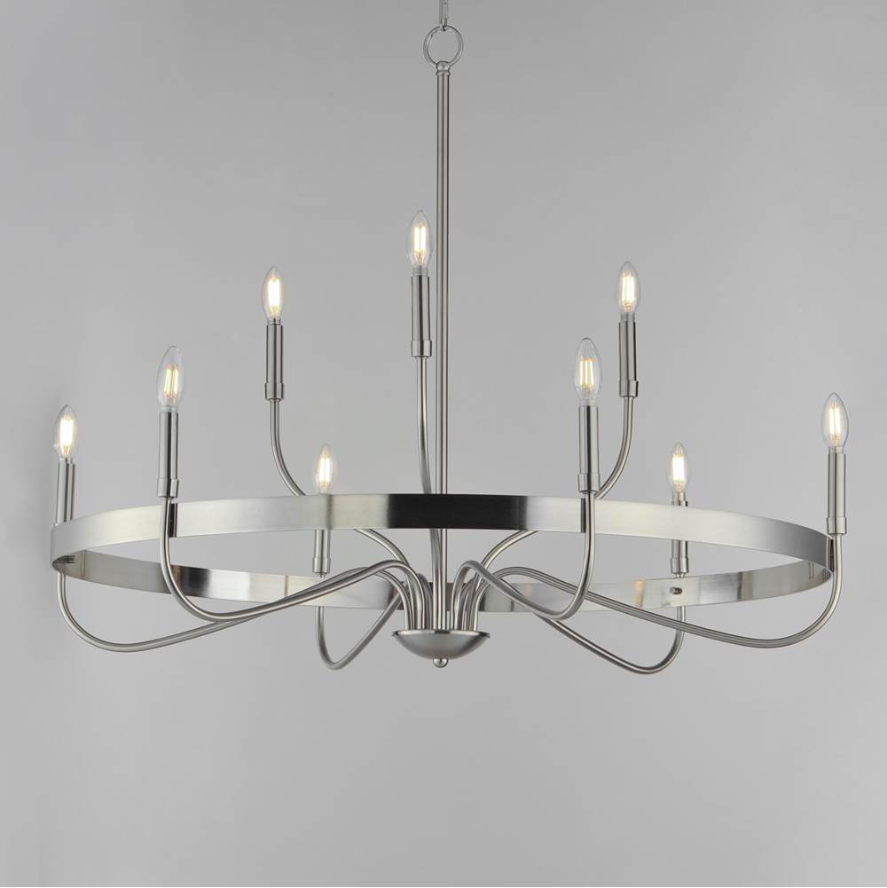 Maxim Lighting 14499SN Satin Nickel Frankie 9-light Chandelier Image 3