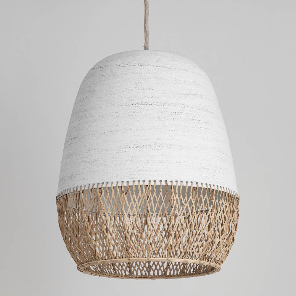 Maxim Lighting 14912NAIV Ivory Tamba 1-light Pendant Image 3