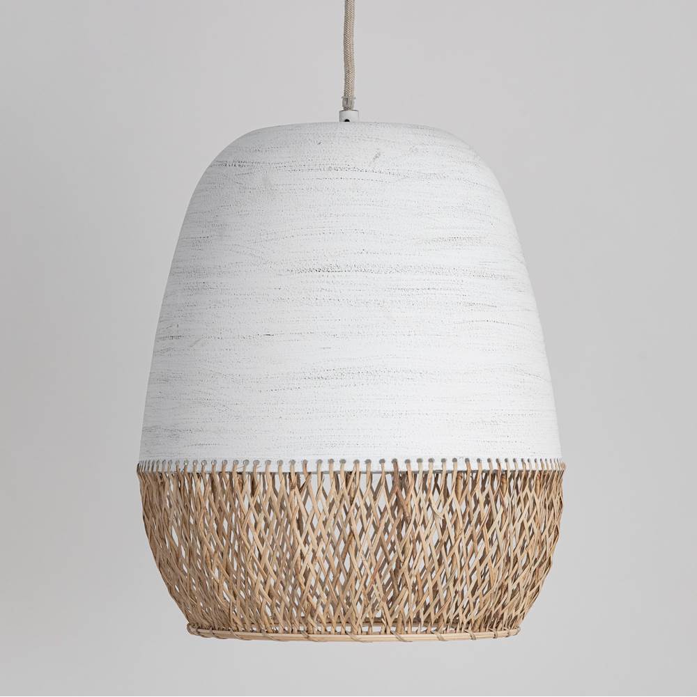 Maxim Lighting 14912NAIV Ivory Tamba 1-light Pendant Image 2