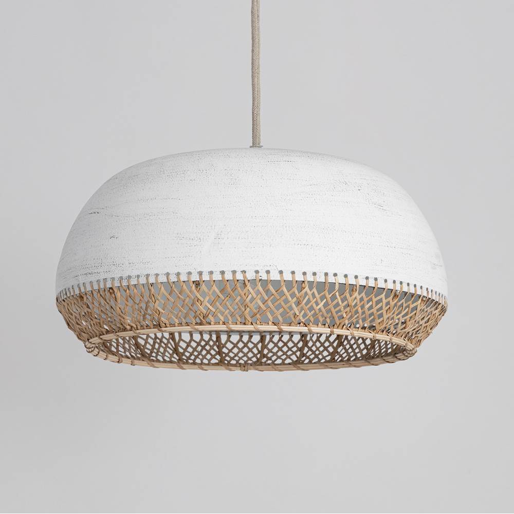 Maxim Lighting 14914NAIV Ivory Tamba Large 1-light Pendant Image 3