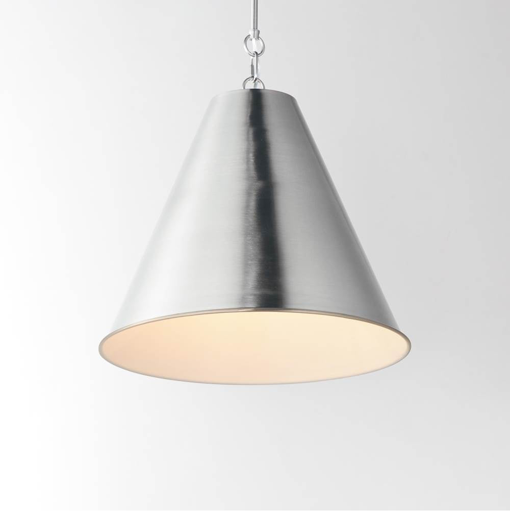 Maxim Lighting 15164SN Satin Nickel Veritas 18'' 1-light Pendant Image 2