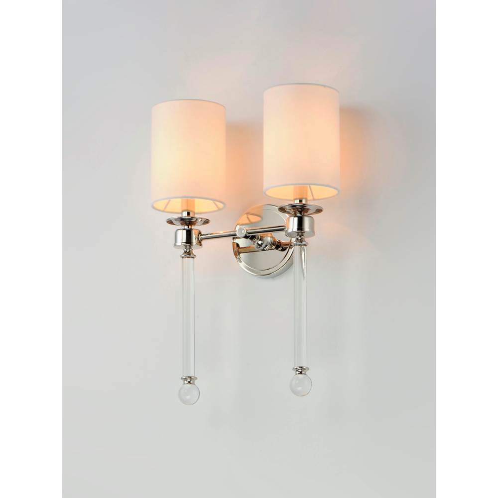 Maxim Lighting 16108WTCLPN Polished Nickel Lucent 2-light Wall Sconce Image 2