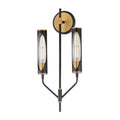 Maxim Lighting 16170CLBKAB Black,Antique Brass Regent 2-light Wall Sconce Image 1