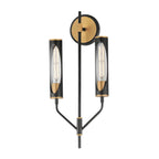 Maxim Lighting 16170CLBKAB Black,Antique Brass Regent 2-light Wall Sconce Image 1
