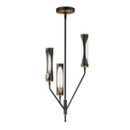 Maxim Lighting 16173CLBKAB Black,Antique Brass Regent 3-light Pendant Image 1