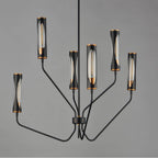 Maxim Lighting 16176CLBKAB Black,Antique Brass Regent 6-light Pendant Image 3