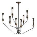 Maxim Lighting 16178CLBKAB Black,Antique Brass Regent 8-light Chandelier Image 1