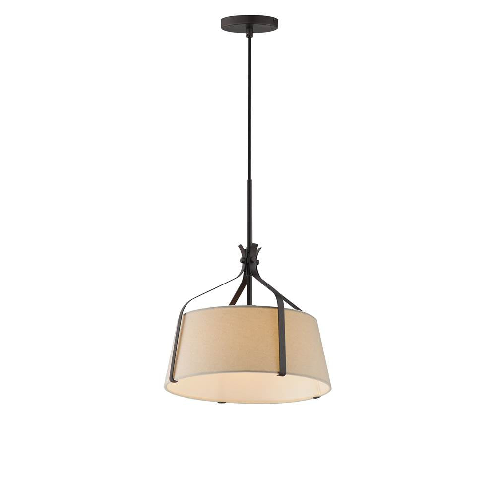Maxim Lighting 16181OMDBZ Dark Bronze Bandera 14'' 1-light Pendant Image 1