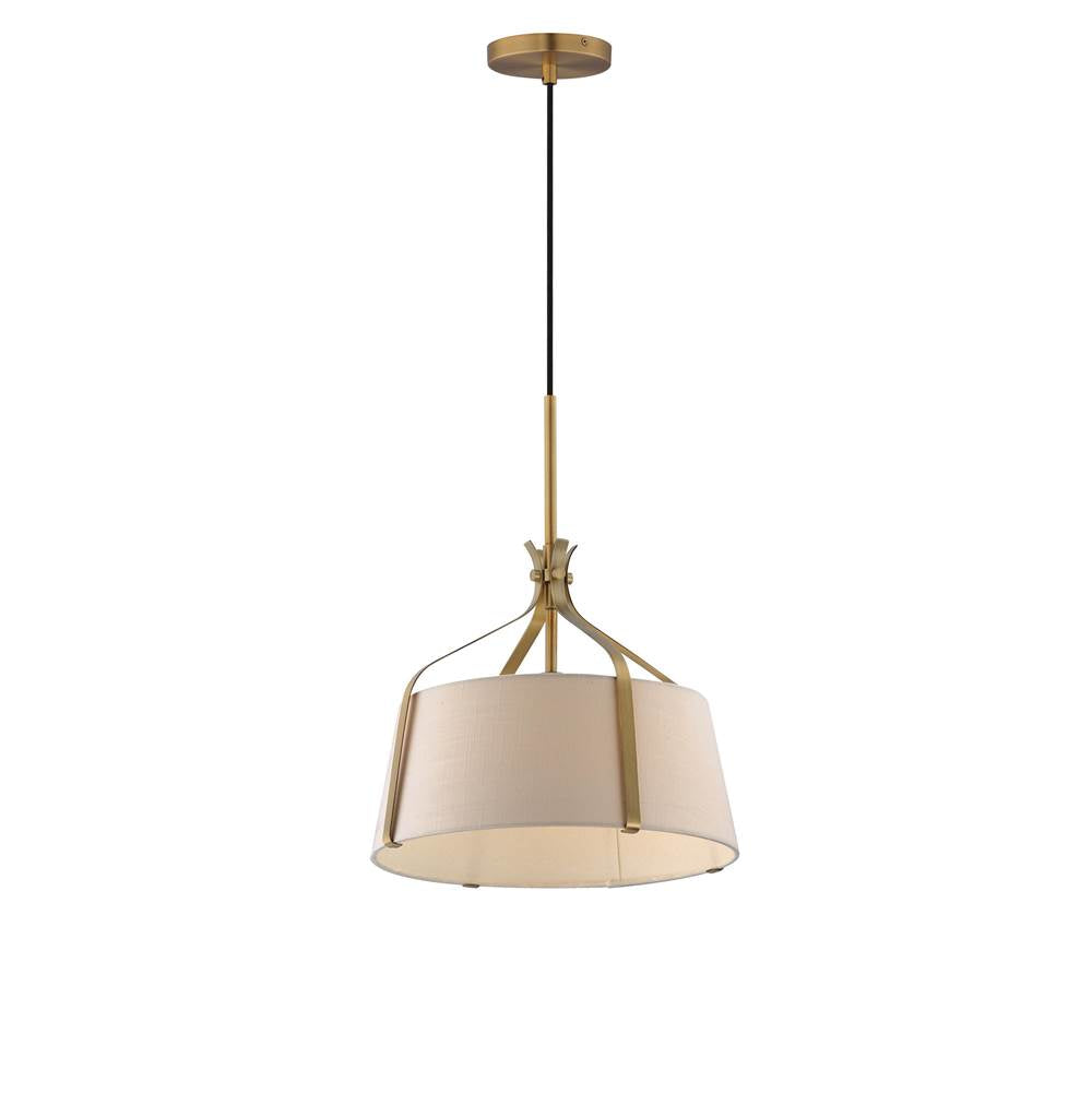 Maxim Lighting 16181WLNAB Natural Aged Brass Bandera 14'' 1-light Pendant Image 1
