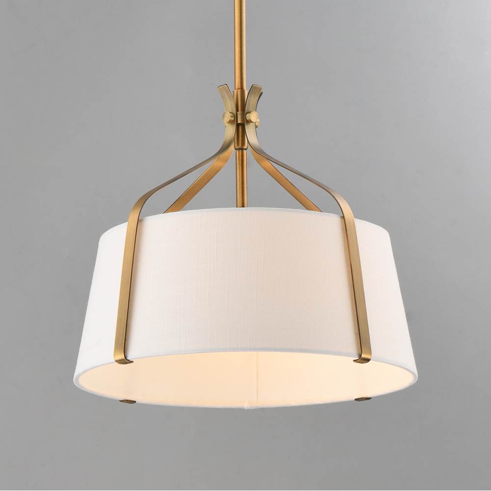Maxim Lighting 16181WLNAB Natural Aged Brass Bandera 14'' 1-light Pendant Image 4