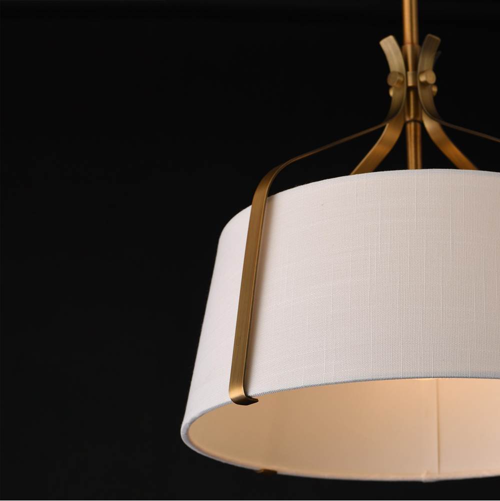 Maxim Lighting 16181WLNAB Natural Aged Brass Bandera 14'' 1-light Pendant Image 3
