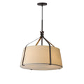 Maxim Lighting 16182OMDBZ Dark Bronze Bandera 20'' 3-light Pendant Image 1