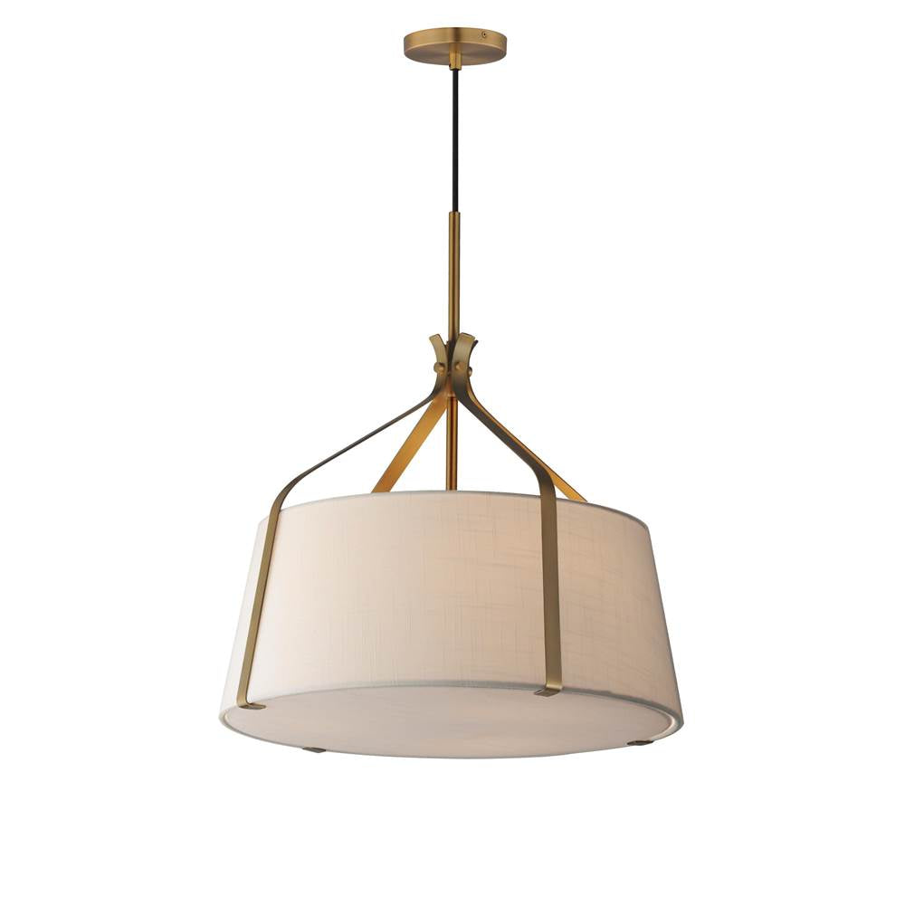 Maxim Lighting 16182WLNAB Natural Aged Brass Bandera 20'' 3-light Pendant Image 1