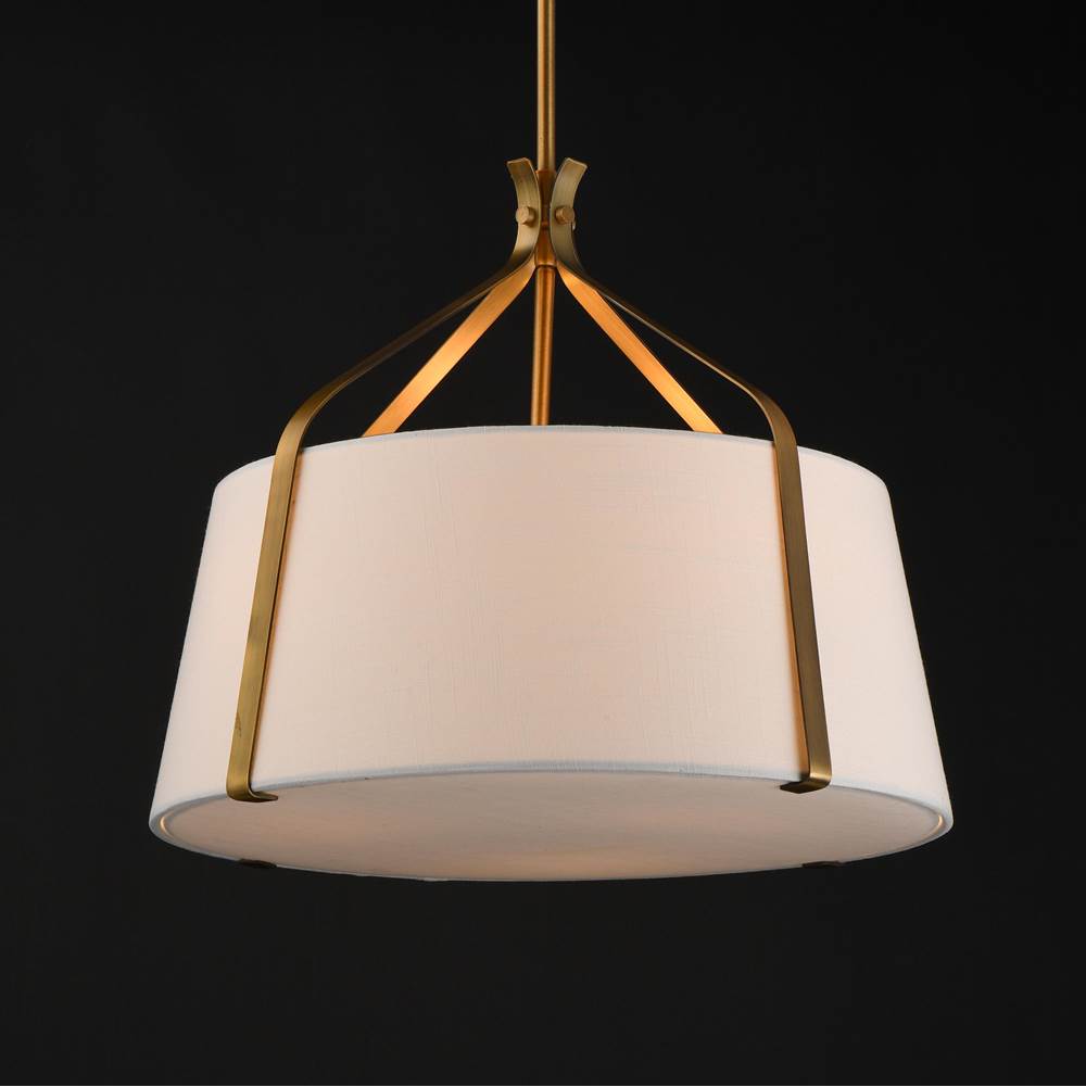 Maxim Lighting 16182WLNAB Natural Aged Brass Bandera 20'' 3-light Pendant Image 4
