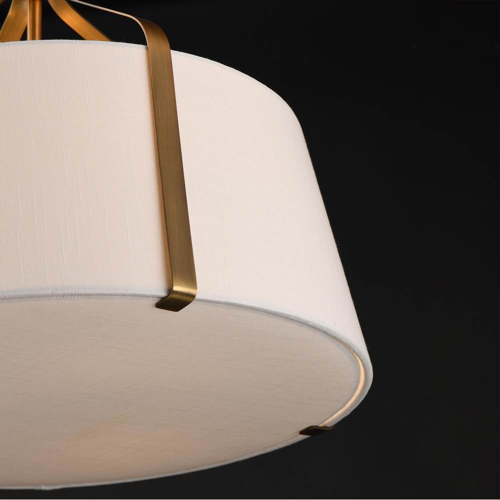 Maxim Lighting 16182WLNAB Natural Aged Brass Bandera 20'' 3-light Pendant Image 3