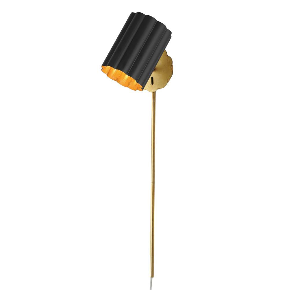 Maxim Lighting 18050BKGL Gold Leaf Primrose 1-light Wall Sconce Image 1