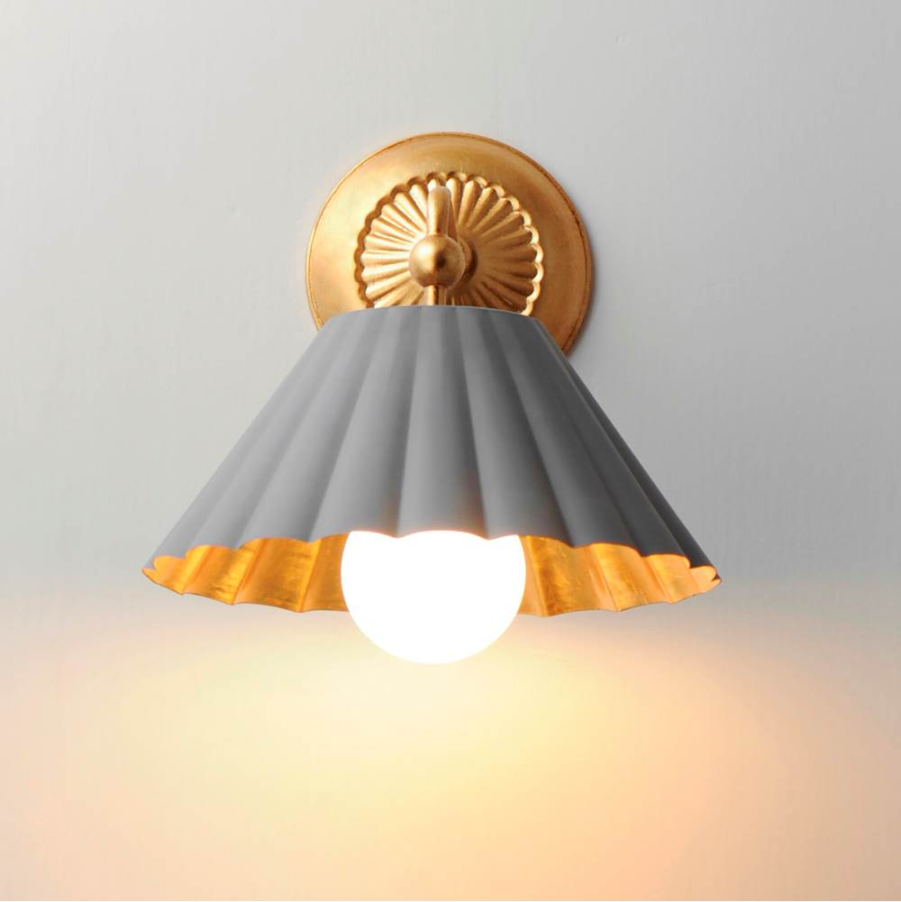 Maxim Lighting 18051DGGL Dark Grey,Gold Leaf Primrose 1-light Wall Sconce Image 4