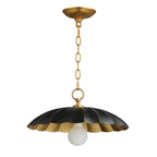 Maxim Lighting 18055BKGL Black,Gold Leaf Primrose 1-light Pendant Image 1