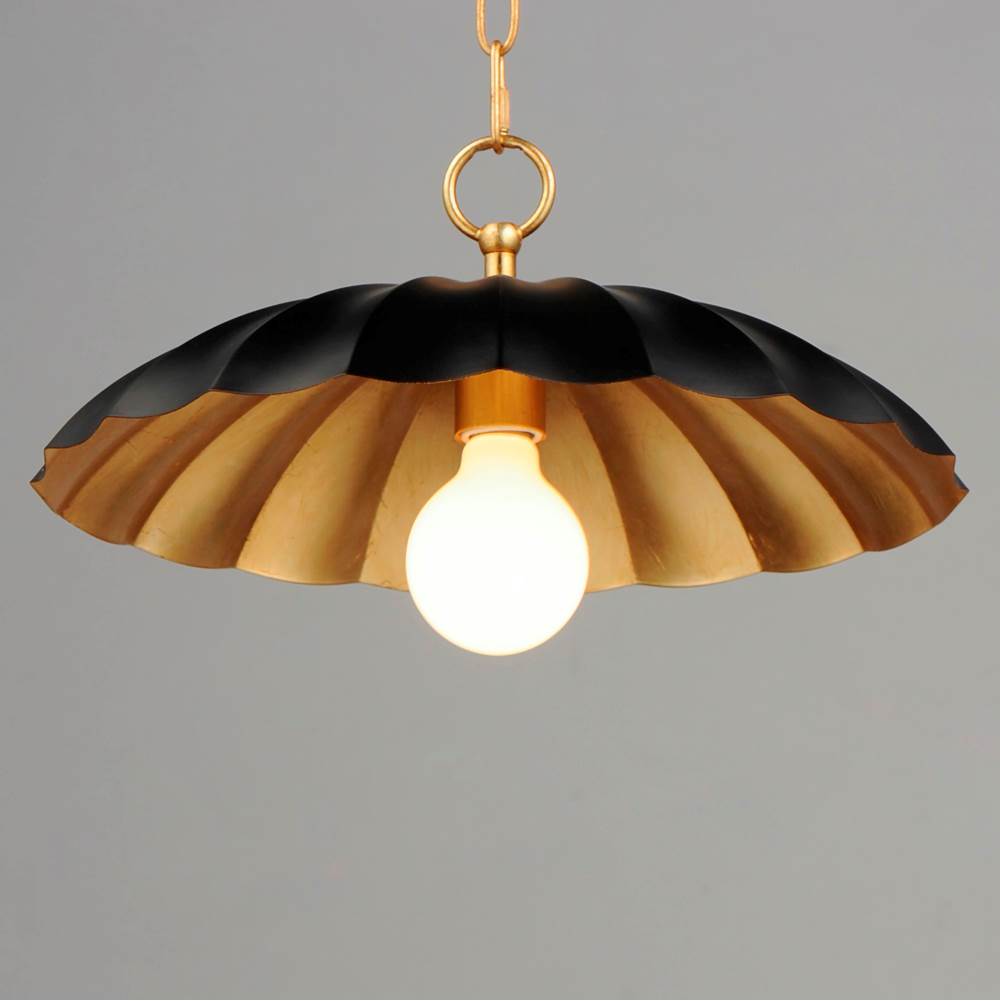 Maxim Lighting 18055BKGL Black,Gold Leaf Primrose 1-light Pendant Image 4