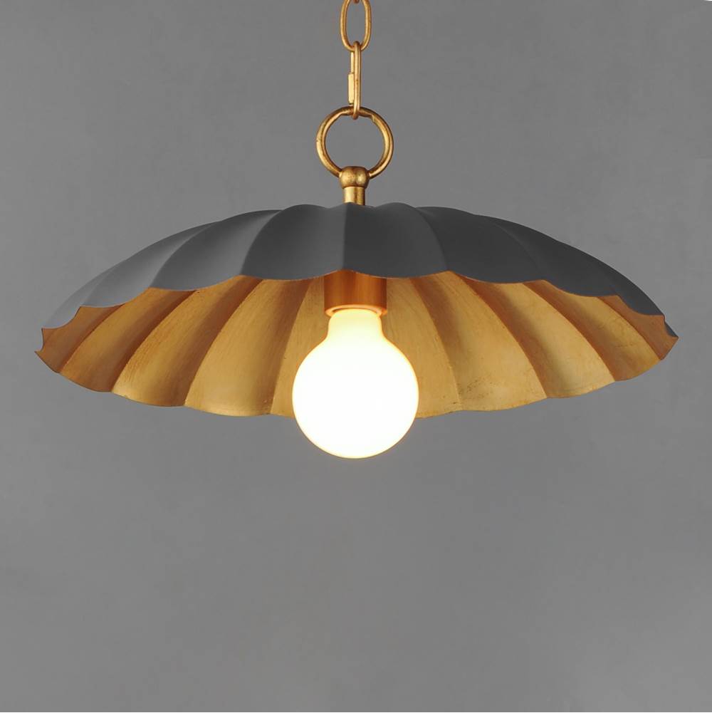 Maxim Lighting 18055DGGL Dark Grey,Gold Leaf Primrose 1-light Pendant Image 3