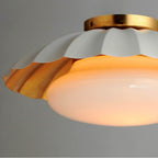 Maxim Lighting 18059MWGL Matte White,Gold Leaf Primrose 1-light Flush Mount Image 3