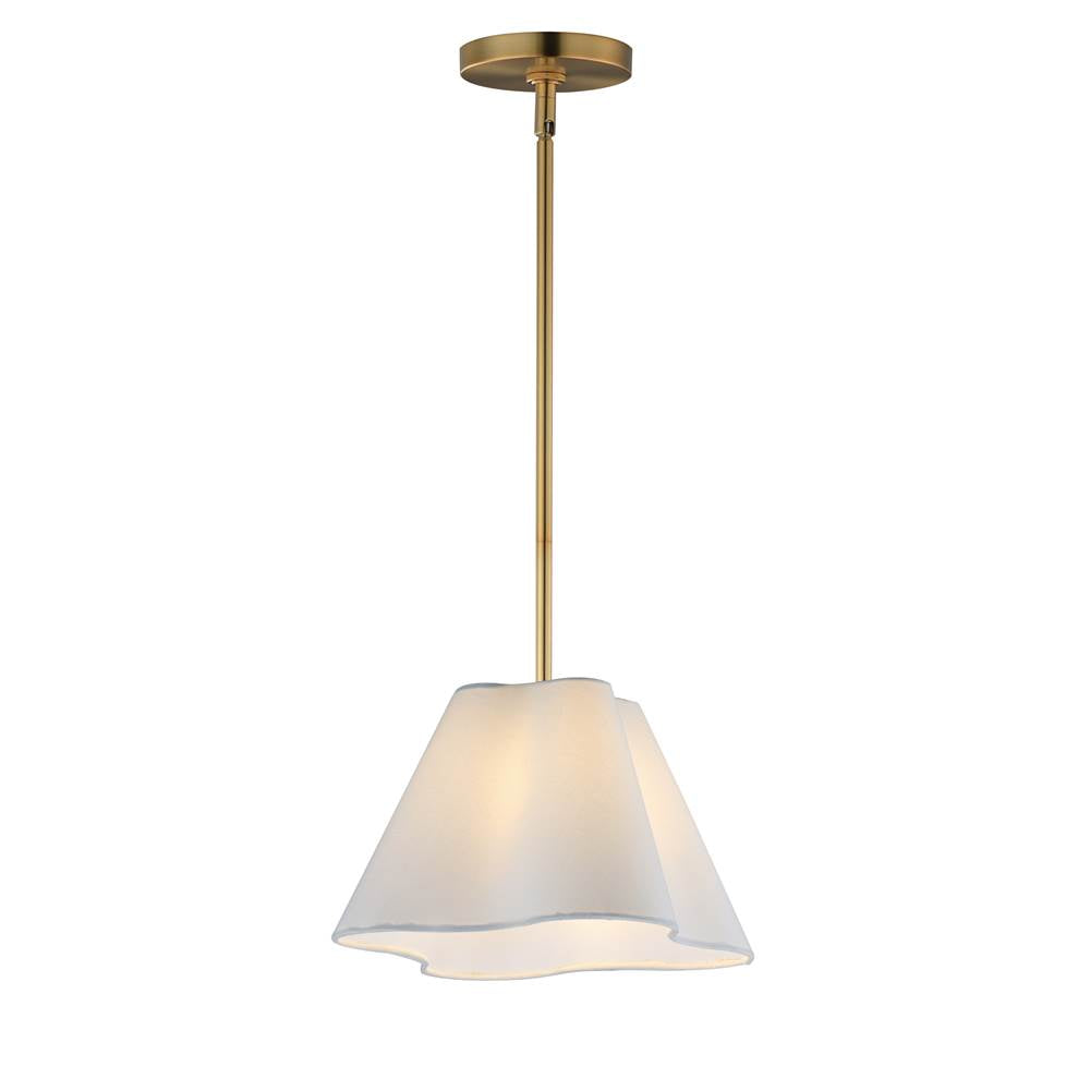 Maxim Lighting 18101WTNAB Natural Aged Brass Saxon 14'' Pendant Image 1