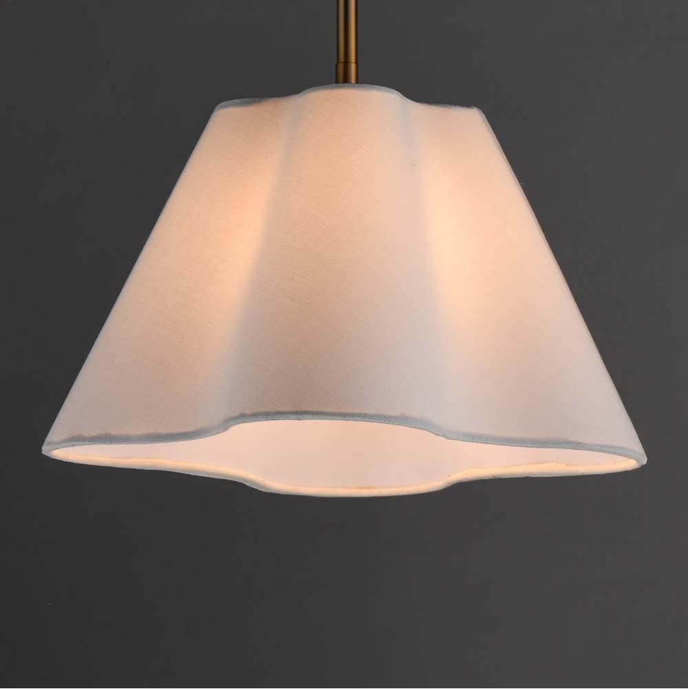 Maxim Lighting 18101WTNAB Natural Aged Brass Saxon 14'' Pendant Image 2