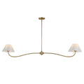 Maxim Lighting 18102WTNAB Natural Aged Brass Saxon 2-light Pendant Image 1