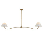 Maxim Lighting 18102WTNAB Natural Aged Brass Saxon 2-light Pendant Image 1
