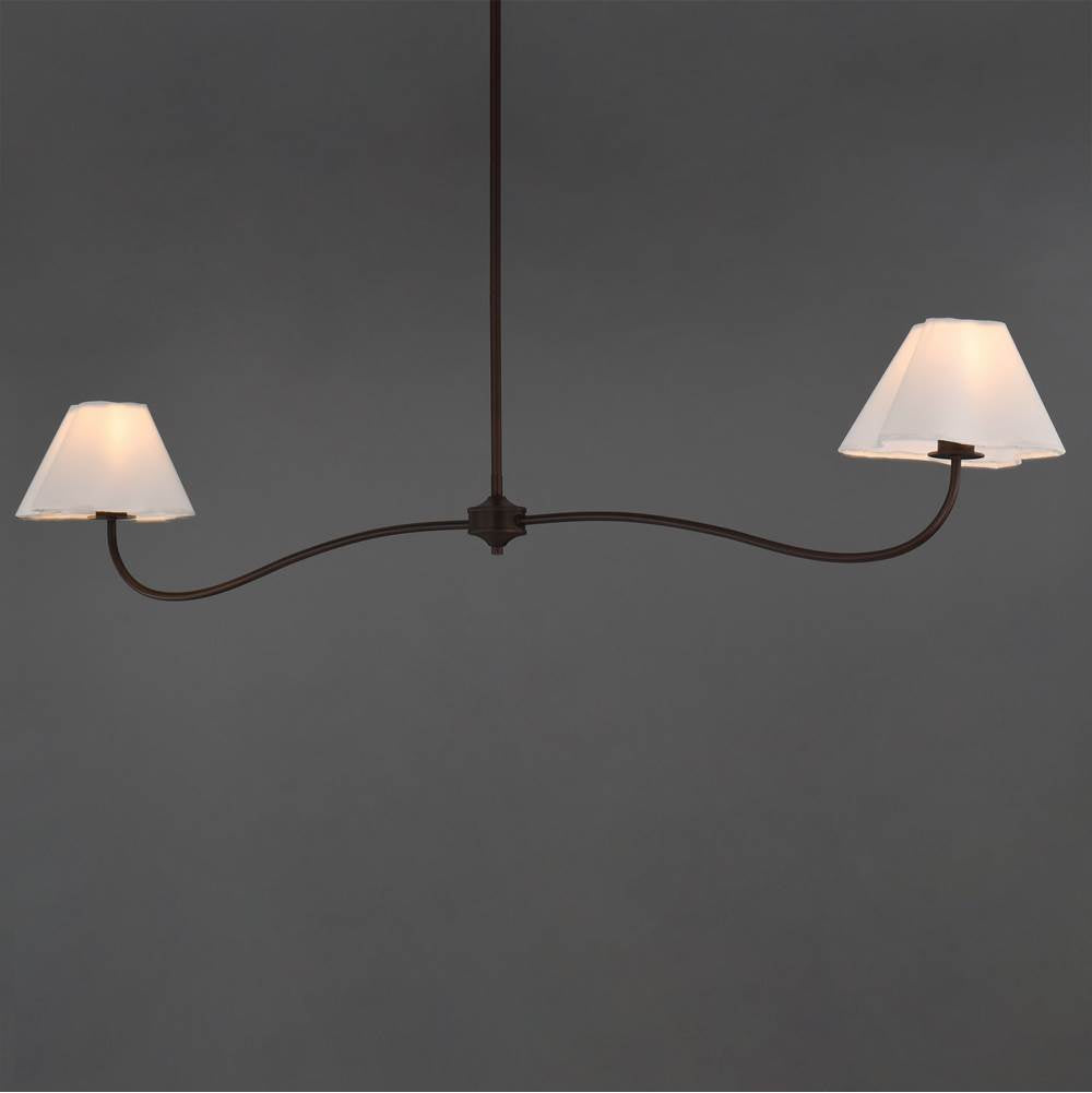 Maxim Lighting 18102WTOI Oil Rubbed Bronze Saxon 2-light Pendant Image 3