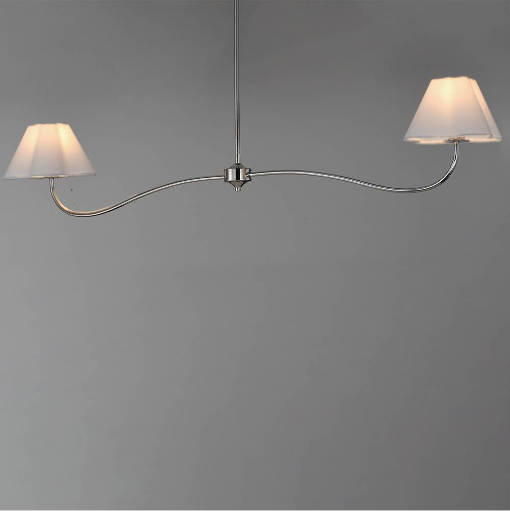 Maxim Lighting 18102WTPN Polished Nickel Saxon 2-light Pendant Image 2