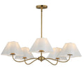 Maxim Lighting 18105WTNAB Natural Aged Brass Saxon 5-light Chandelier Image 1