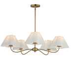 Maxim Lighting 18105WTNAB Natural Aged Brass Saxon 5-light Chandelier Image 1