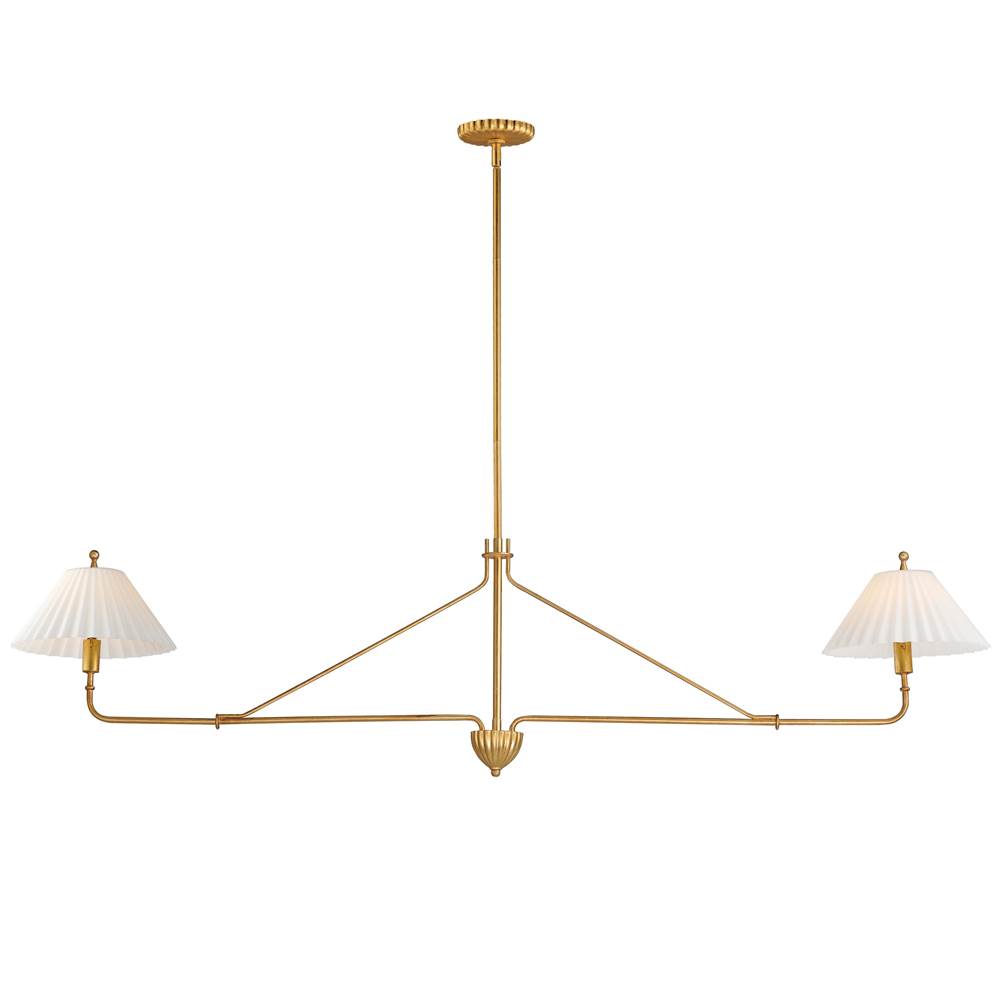 Maxim Lighting 18312SWGL Gold Leaf Kismet 2-light Pendant Image 1